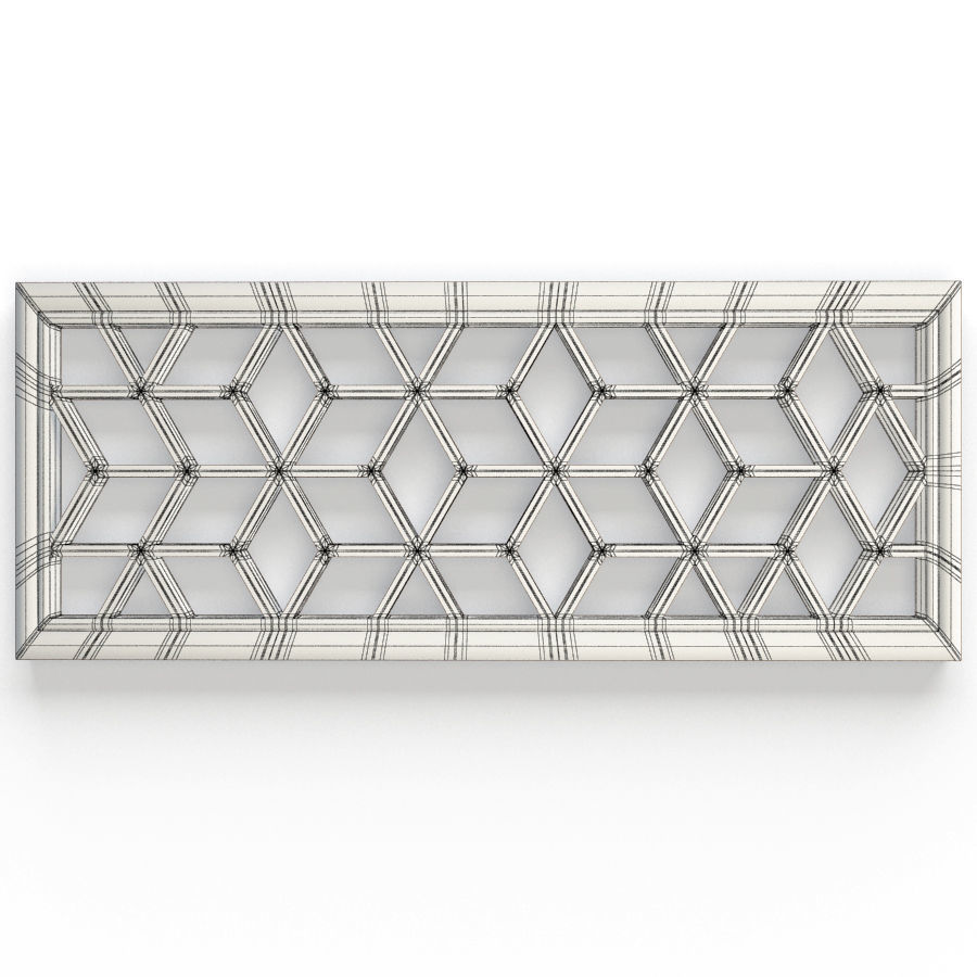 6 Openwork Wall Decoration 3D model_3