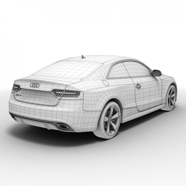 Audi RS5 2010 3D model_7
