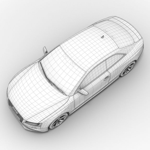 Audi RS5 2010 3D model_8