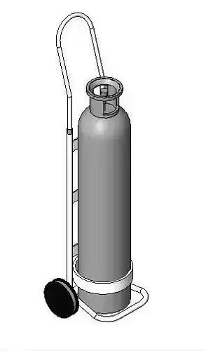 TROLLEY OXYGEN CYLINDER