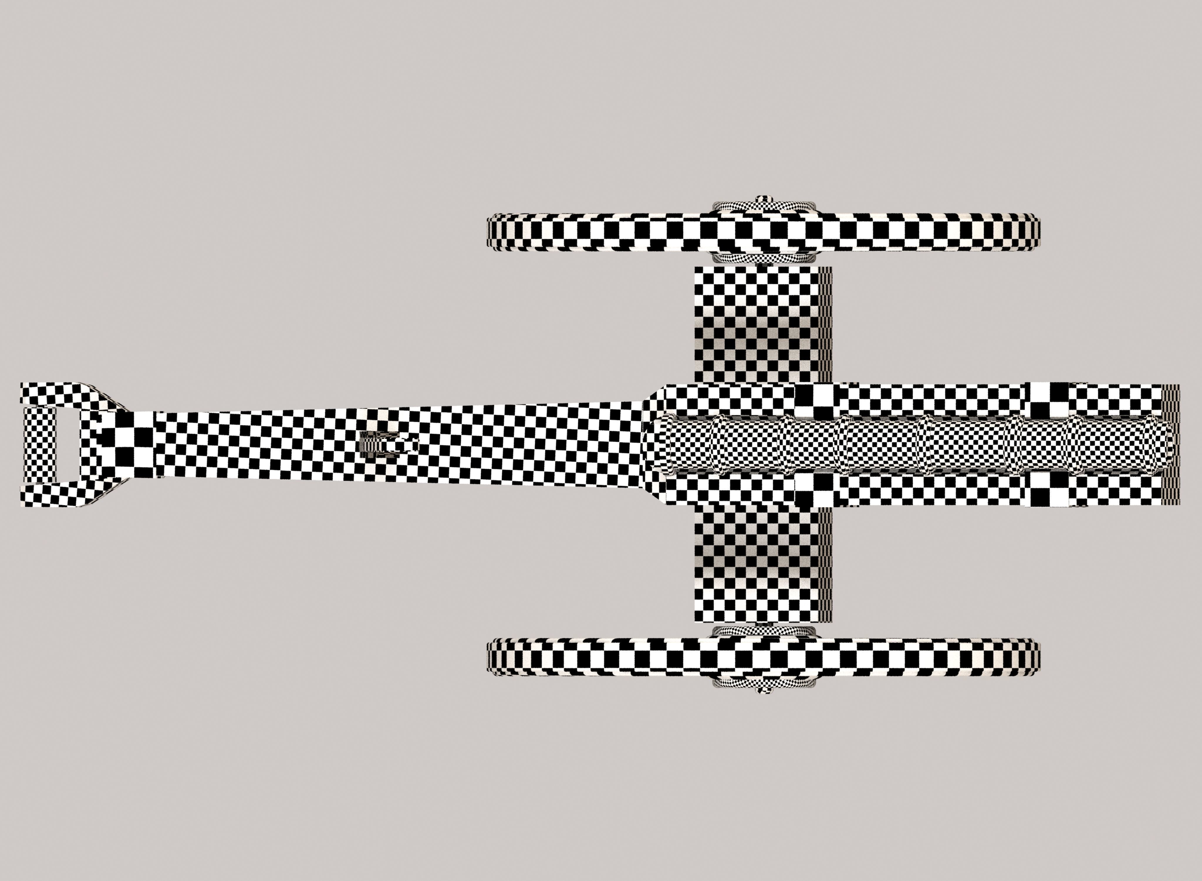 Medieval cannon Low-poly 3D model_19