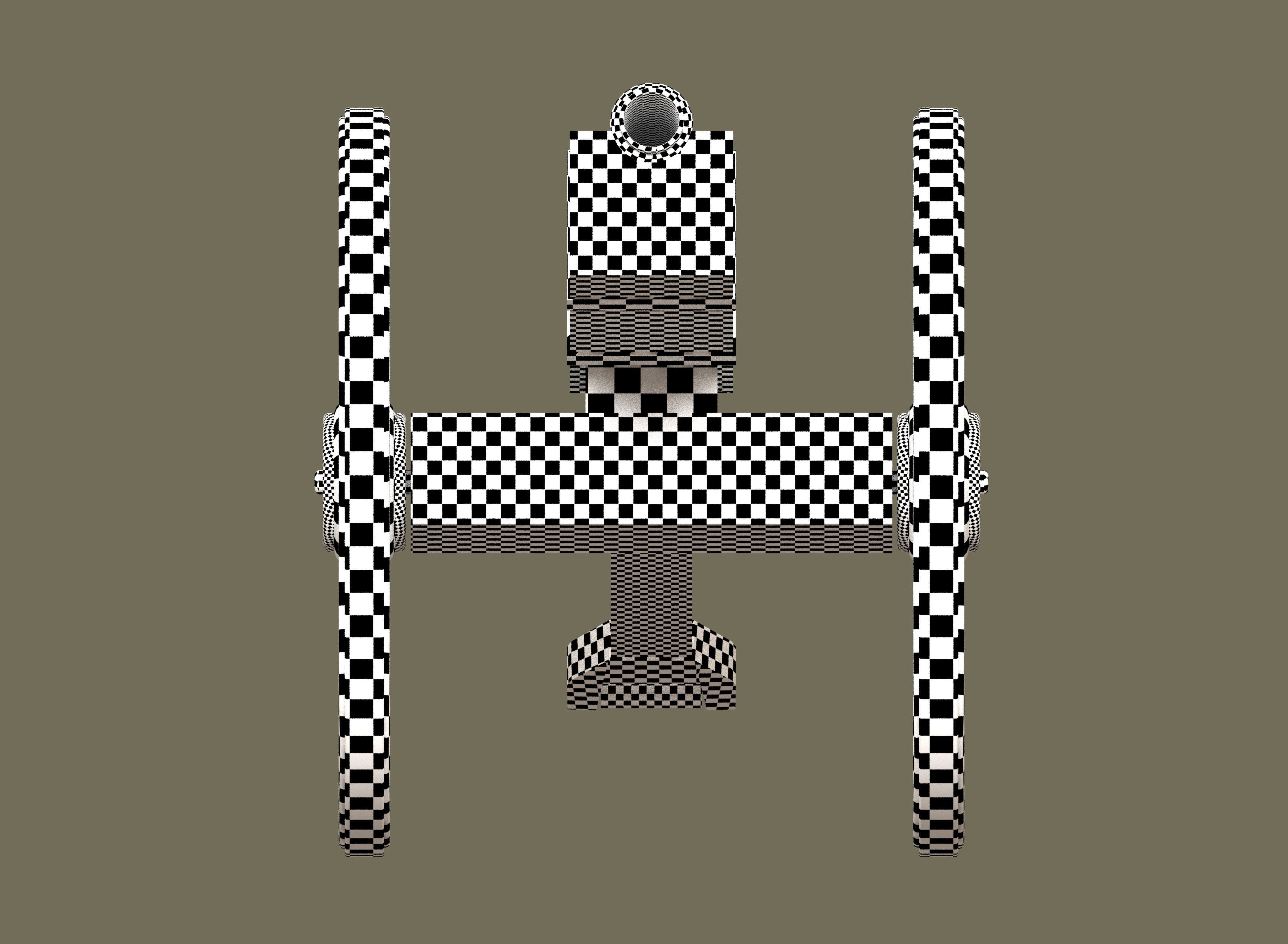 Medieval cannon Low-poly 3D model_17