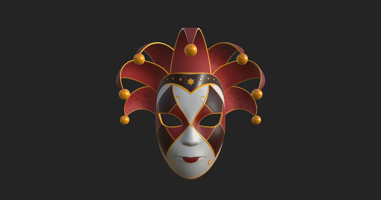 Venetian Mask 3D model_14