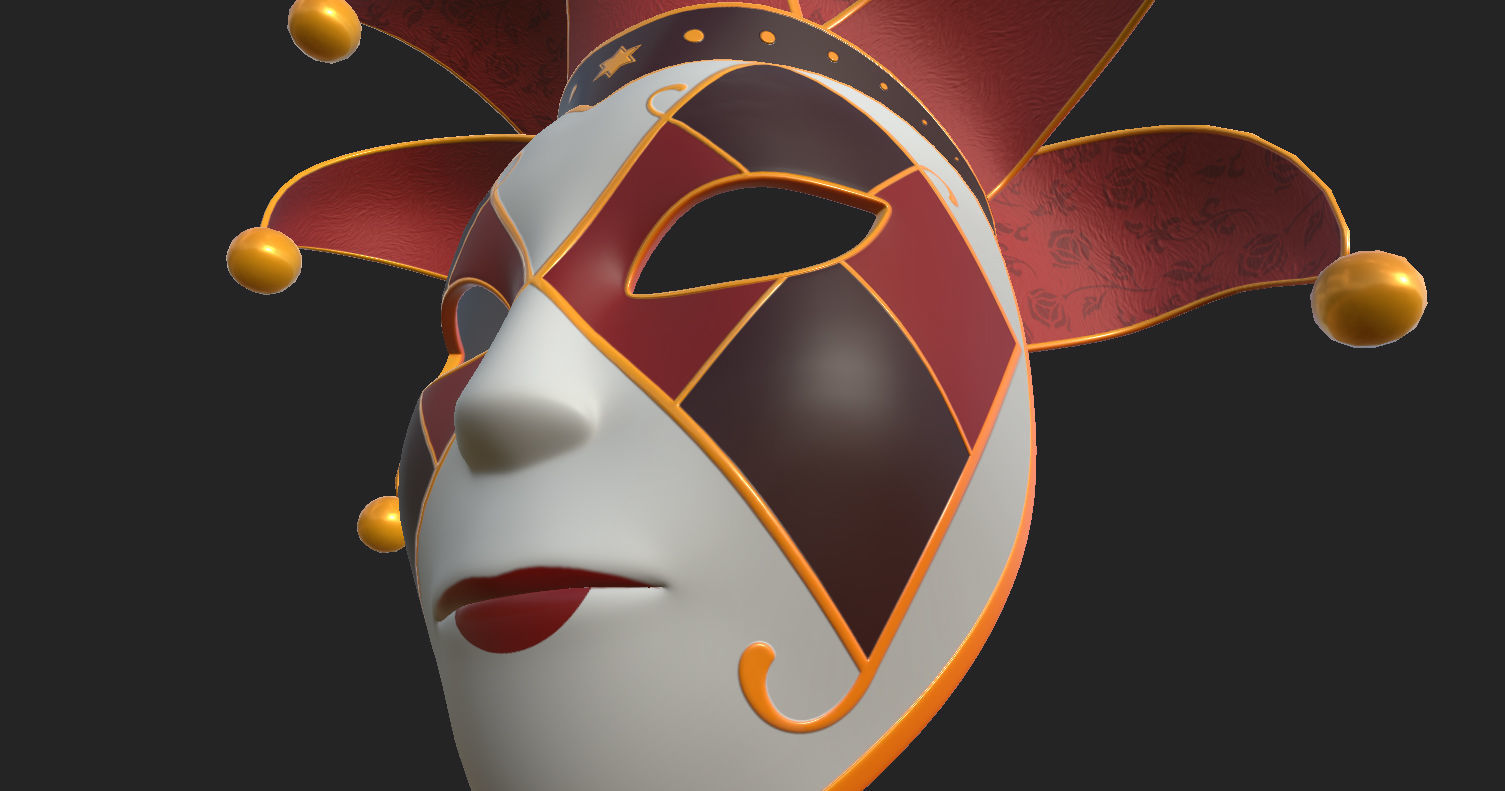 Venetian Mask 3D model_20