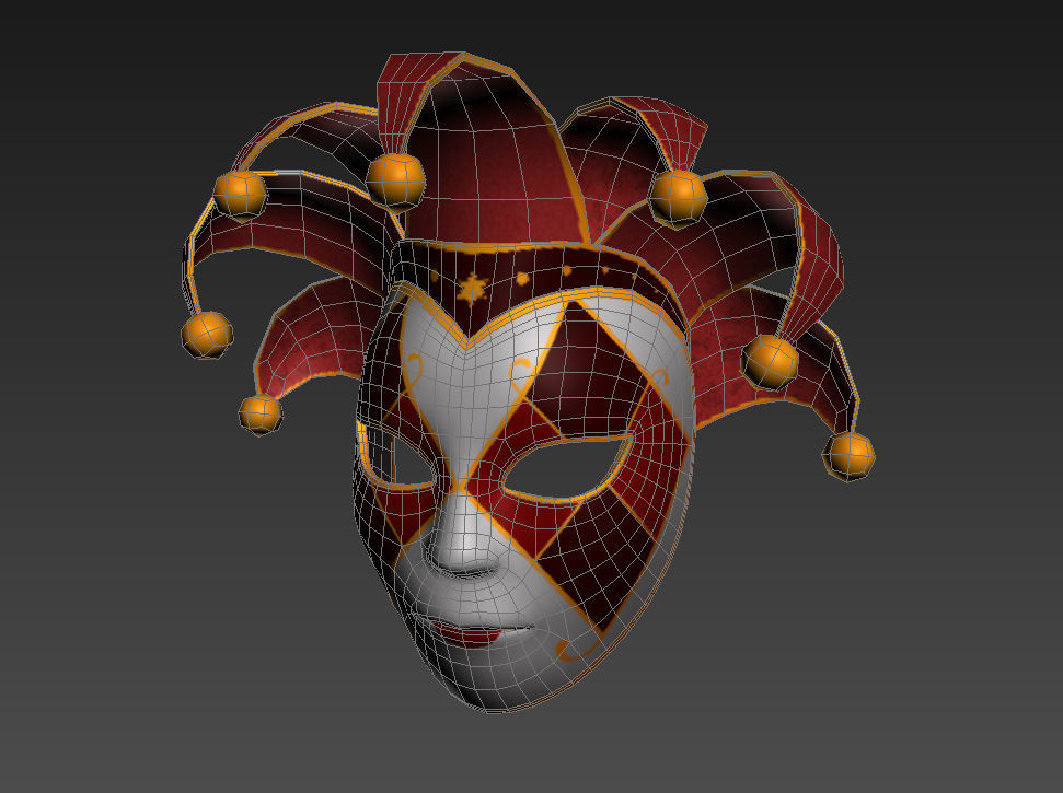 Venetian Mask 3D model_8