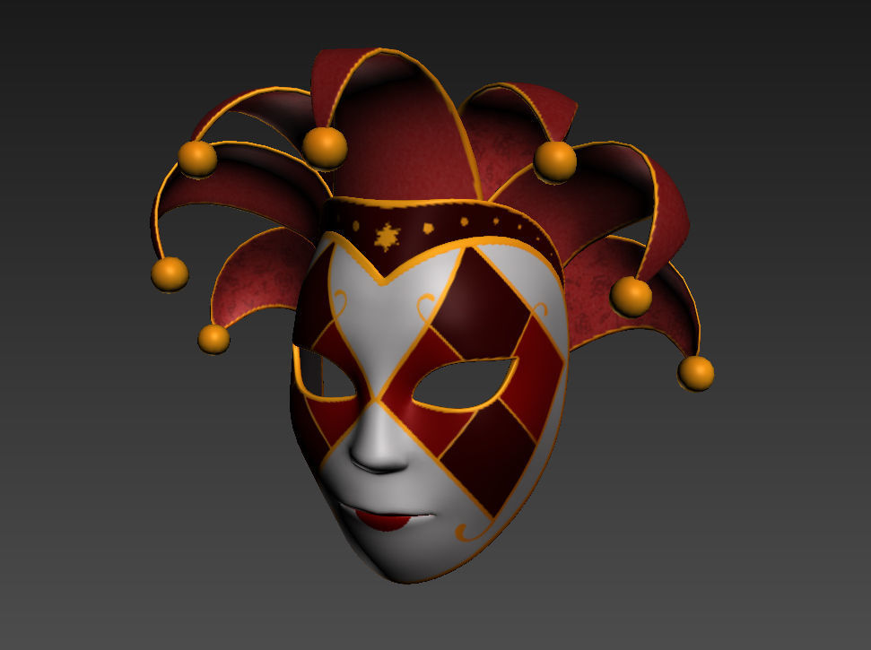 Venetian Mask 3D model_7