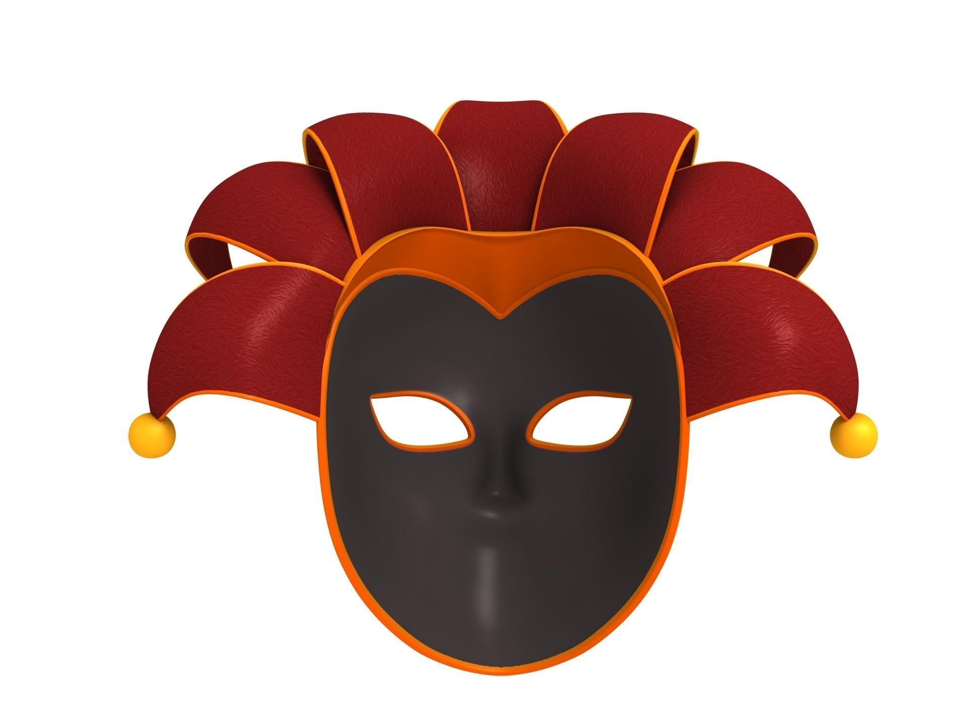 Venetian Mask 3D model_3