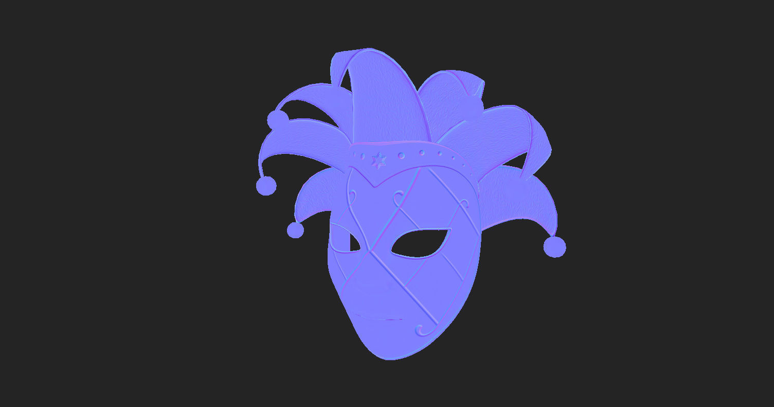 Venetian Mask 3D model_13
