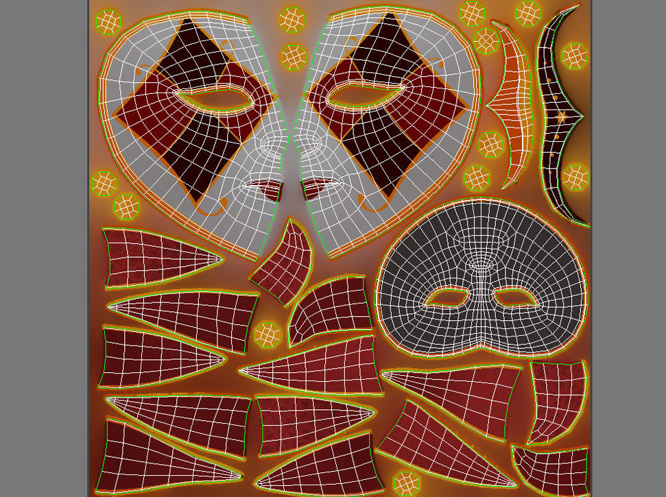 Venetian Mask 3D model_10