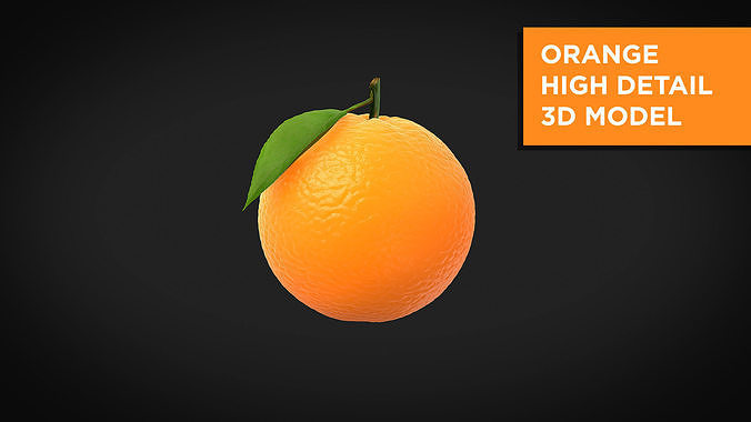 Orange High Detail 3D model