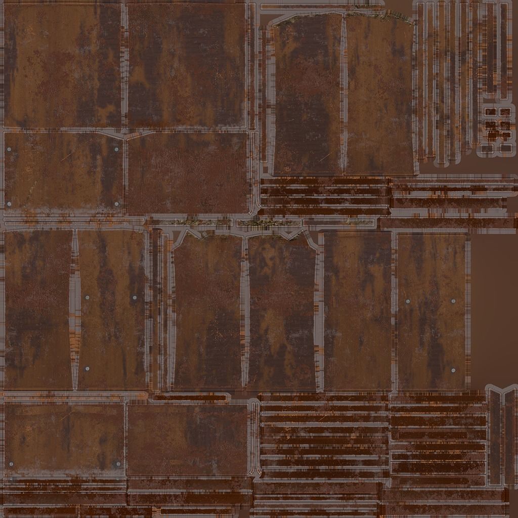 Wooden Chairs Low-poly 3D model_8