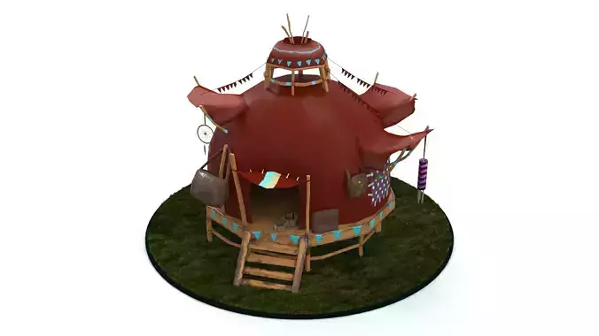 House World of Warcraft Low-poly 3D model