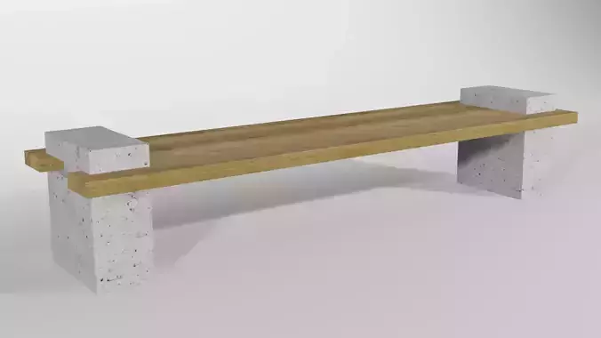 Modern Park Bench