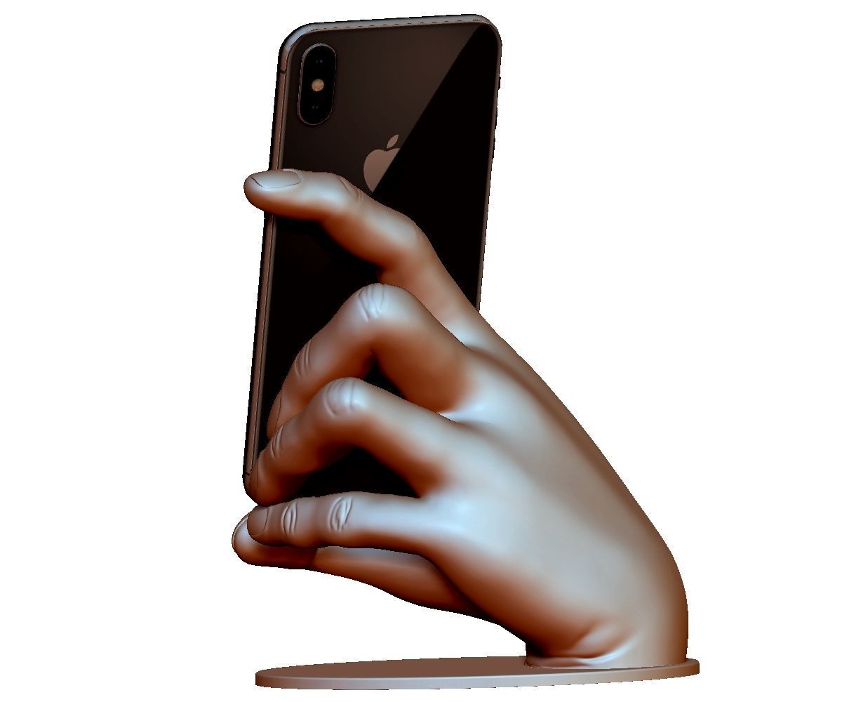 Phone holder stand 3Dprintable model for any smartphone 3D print model_3