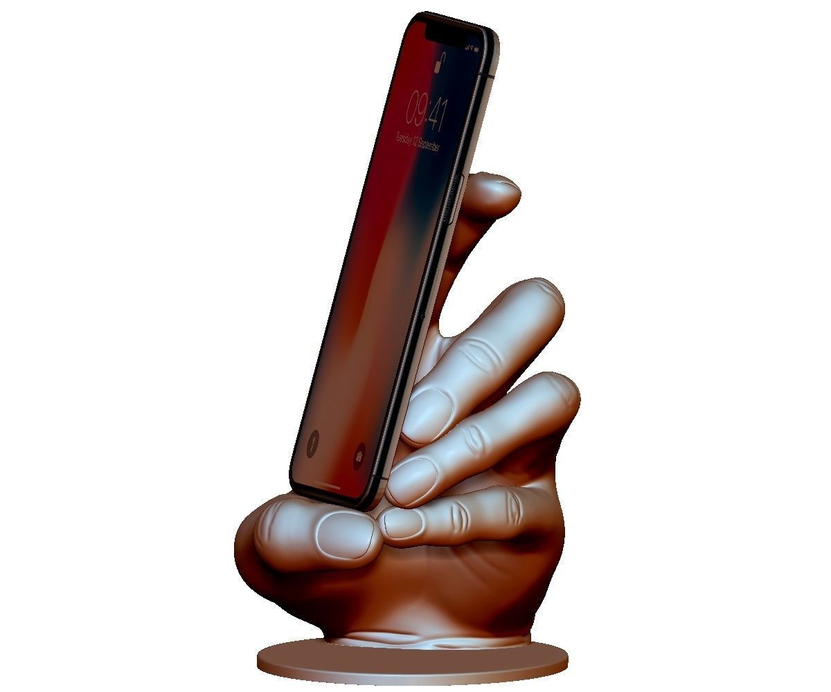 Phone holder stand 3Dprintable model for any smartphone 3D print model_20