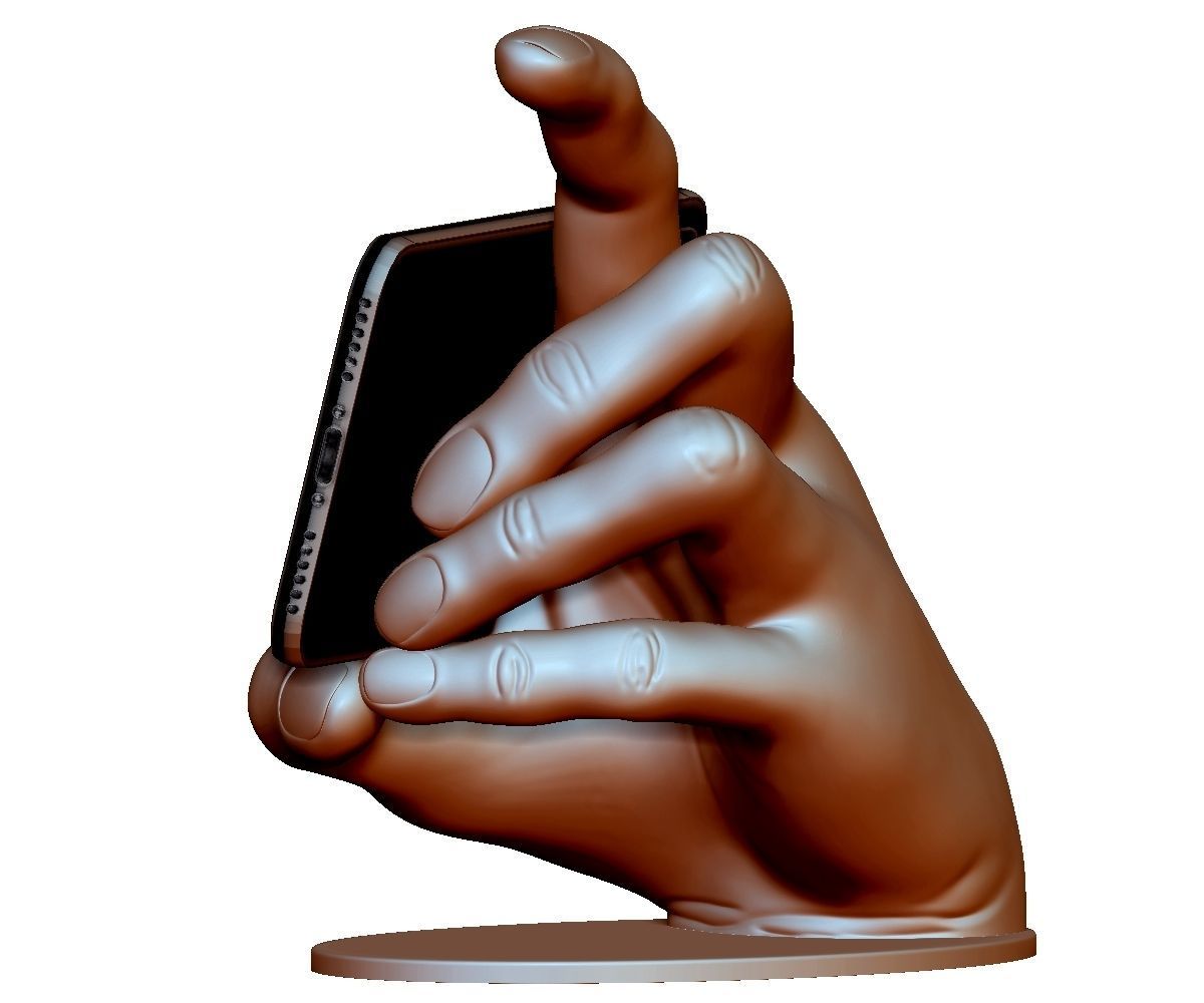 Phone holder stand 3Dprintable model for any smartphone 3D print model_15