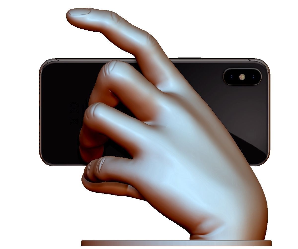 Phone holder stand 3Dprintable model for any smartphone 3D print model_16