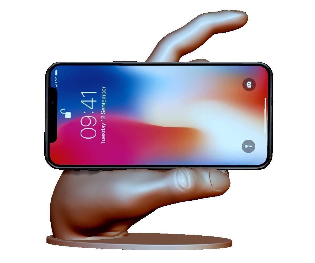 Phone holder stand 3Dprintable model for any smartphone 3D print model_2