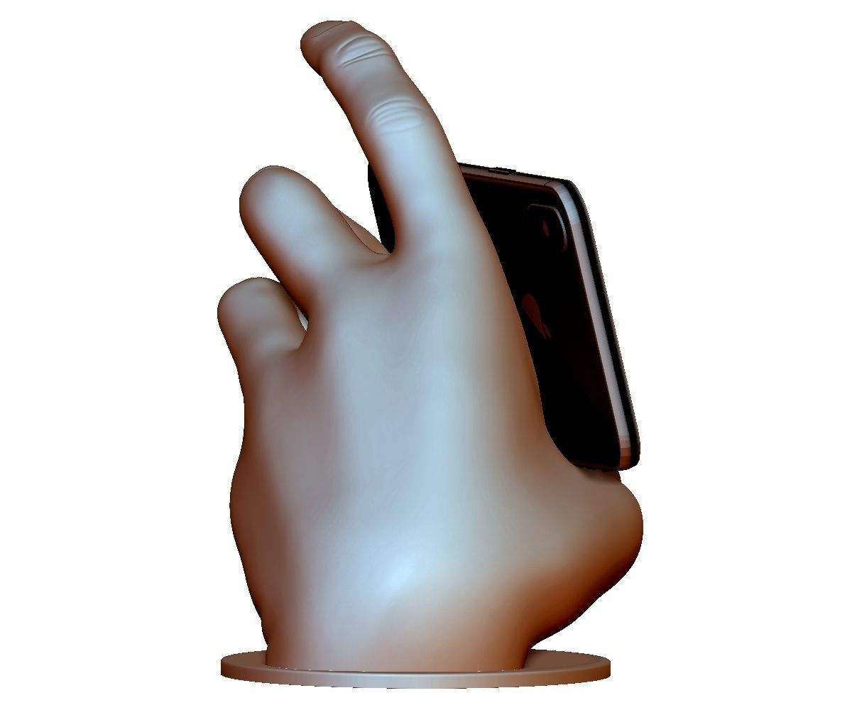 Phone holder stand 3Dprintable model for any smartphone 3D print model_17