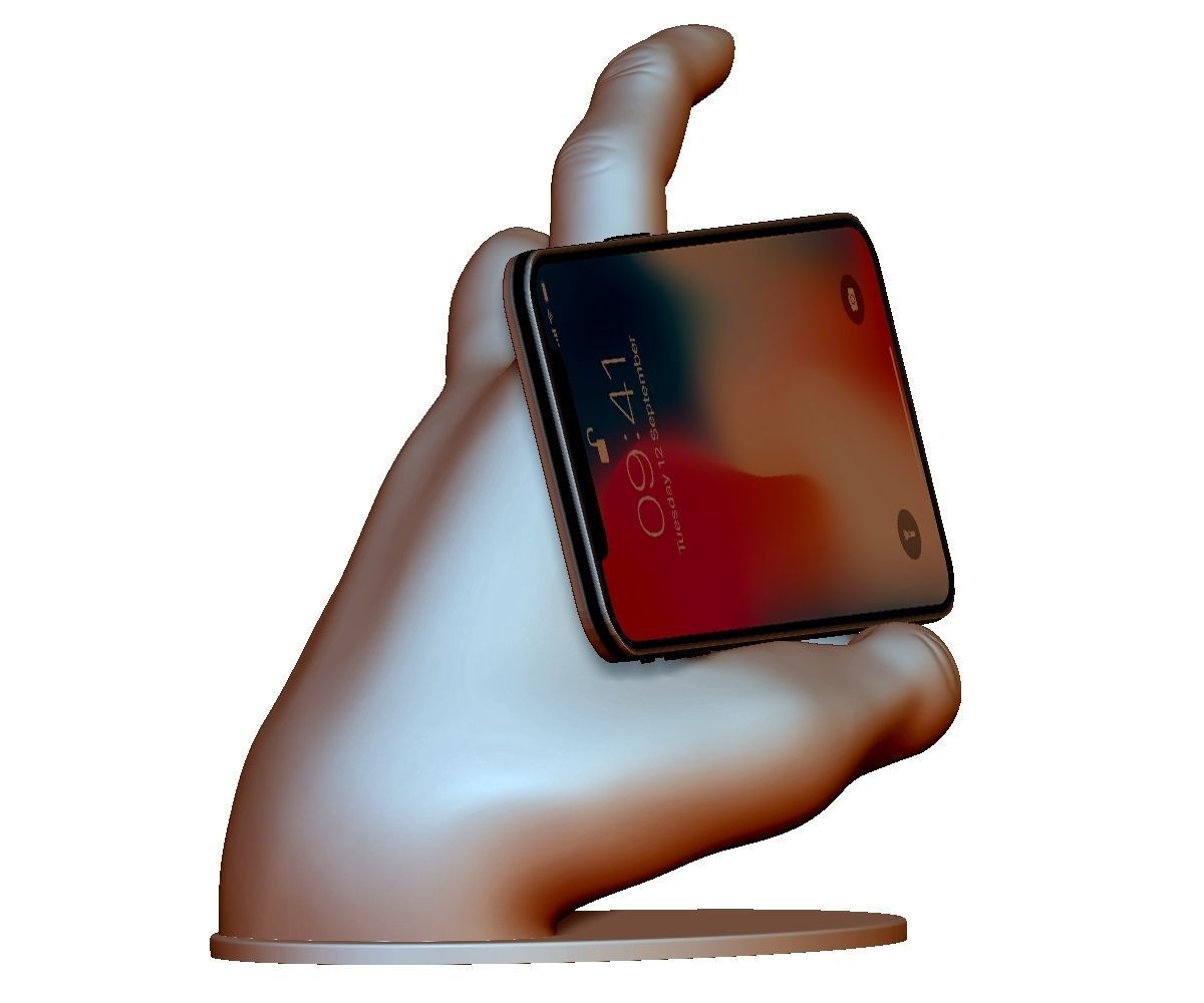 Phone holder stand 3Dprintable model for any smartphone 3D print model_18