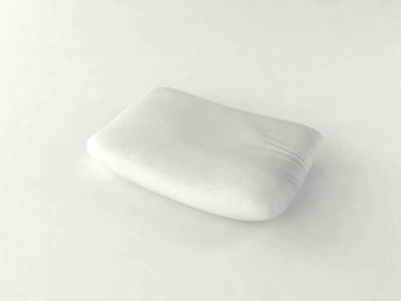 Pillow Low-poly 3D model_4