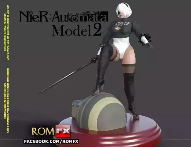 Nier Automata Android Yorha Model 2 - Figure Printable
