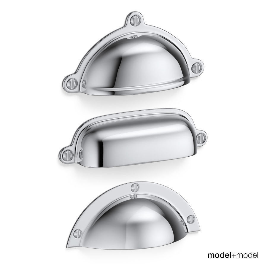 Knobs and cup handles set 3D model_5