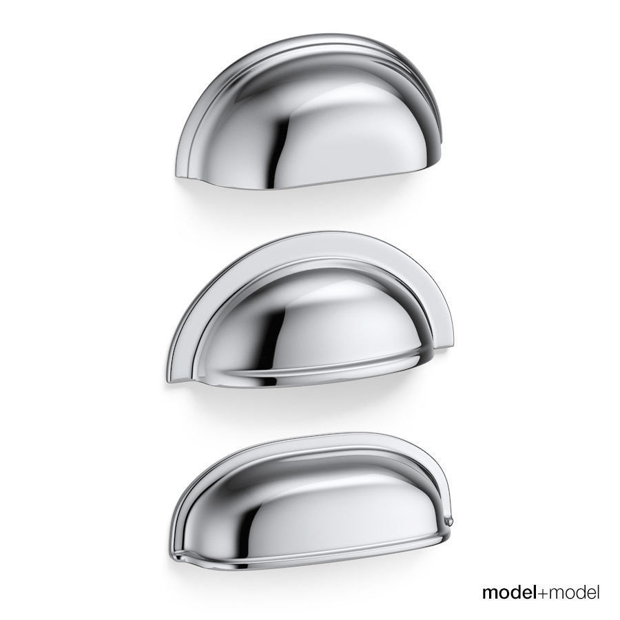 Knobs and cup handles set 3D model_4