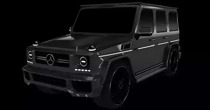 Mercedes Benz class G Low-poly 3D model