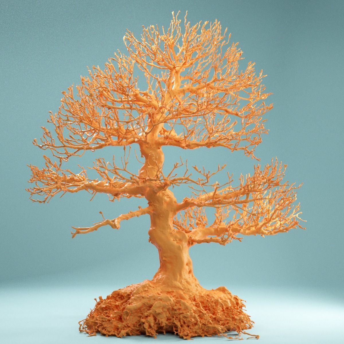 RAW SCAN Dead Bonsai Tree High Poly 01 3D model_7