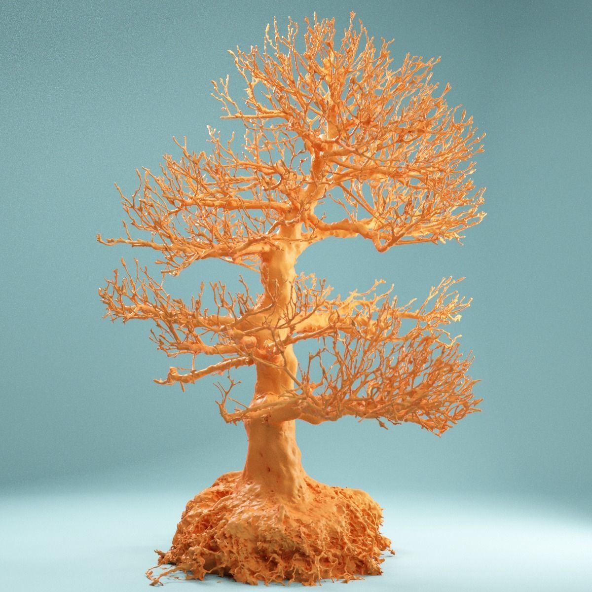 RAW SCAN Dead Bonsai Tree High Poly 01 3D model_4