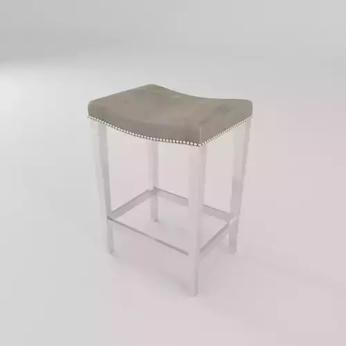 Bernhardt Thorpe Leather Bar Stool