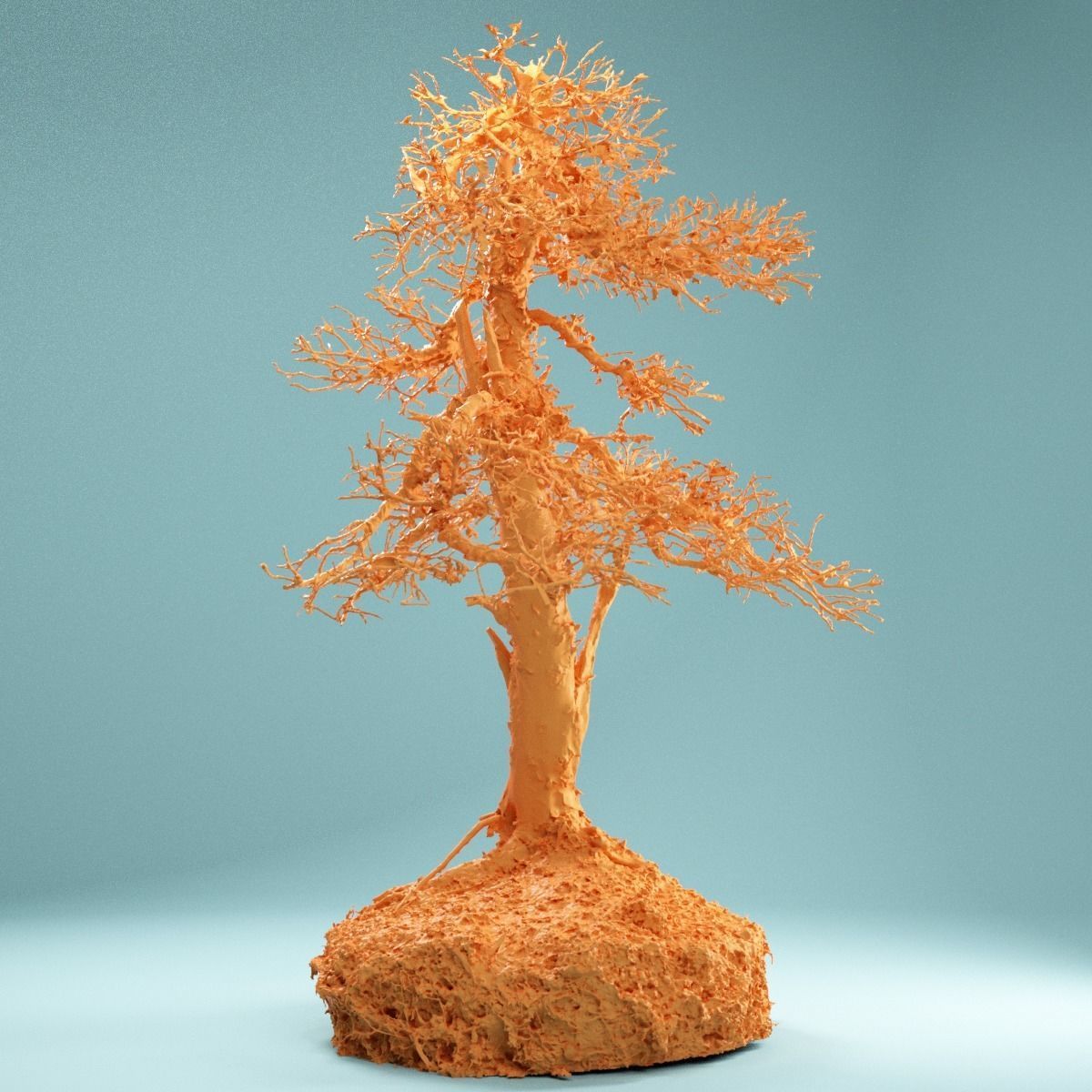 RAW SCAN Dead Bonsai Tree High Poly 04 3D model_10