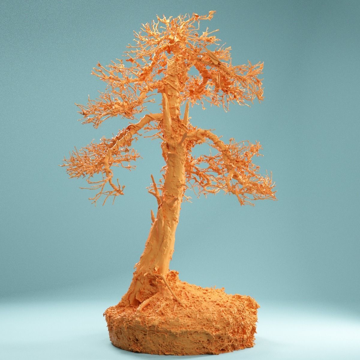 RAW SCAN Dead Bonsai Tree High Poly 04 3D model_1