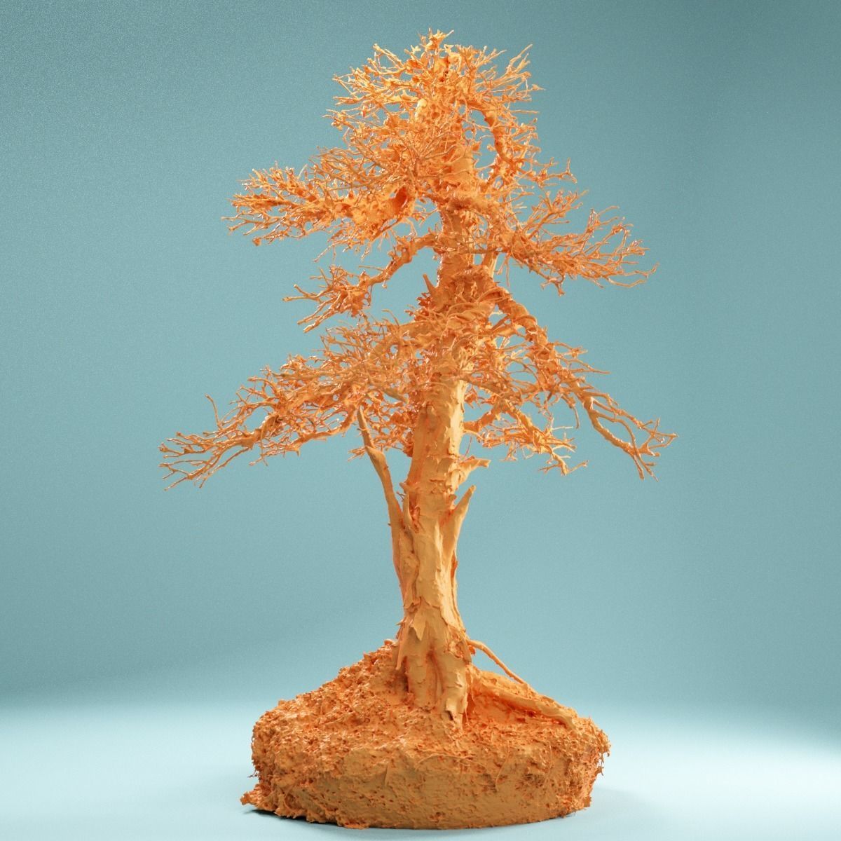 RAW SCAN Dead Bonsai Tree High Poly 04 3D model_4