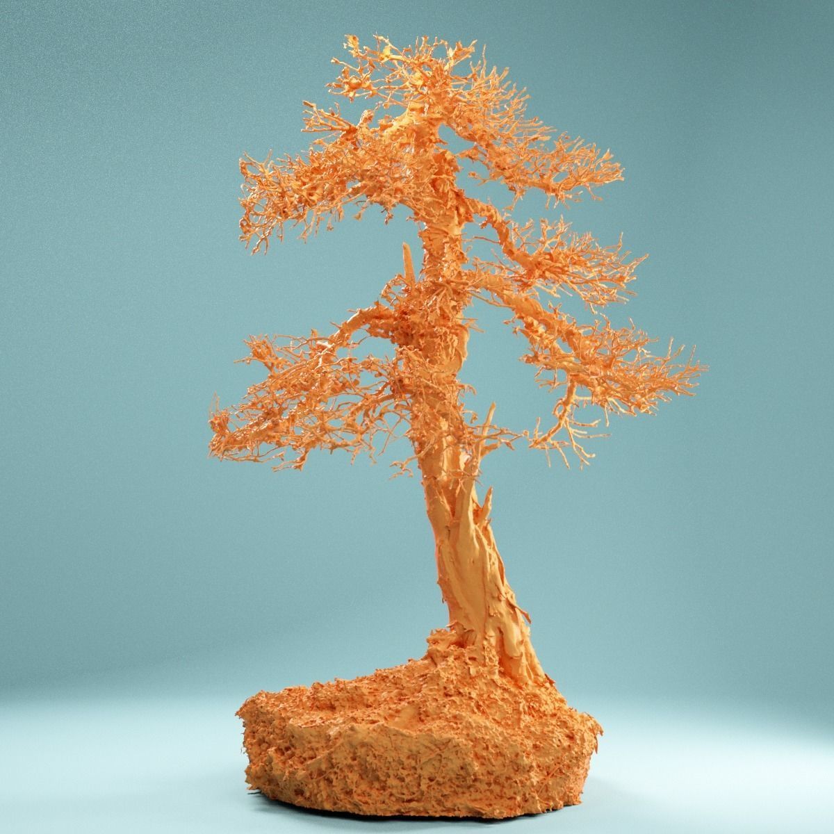RAW SCAN Dead Bonsai Tree High Poly 04 3D model_7