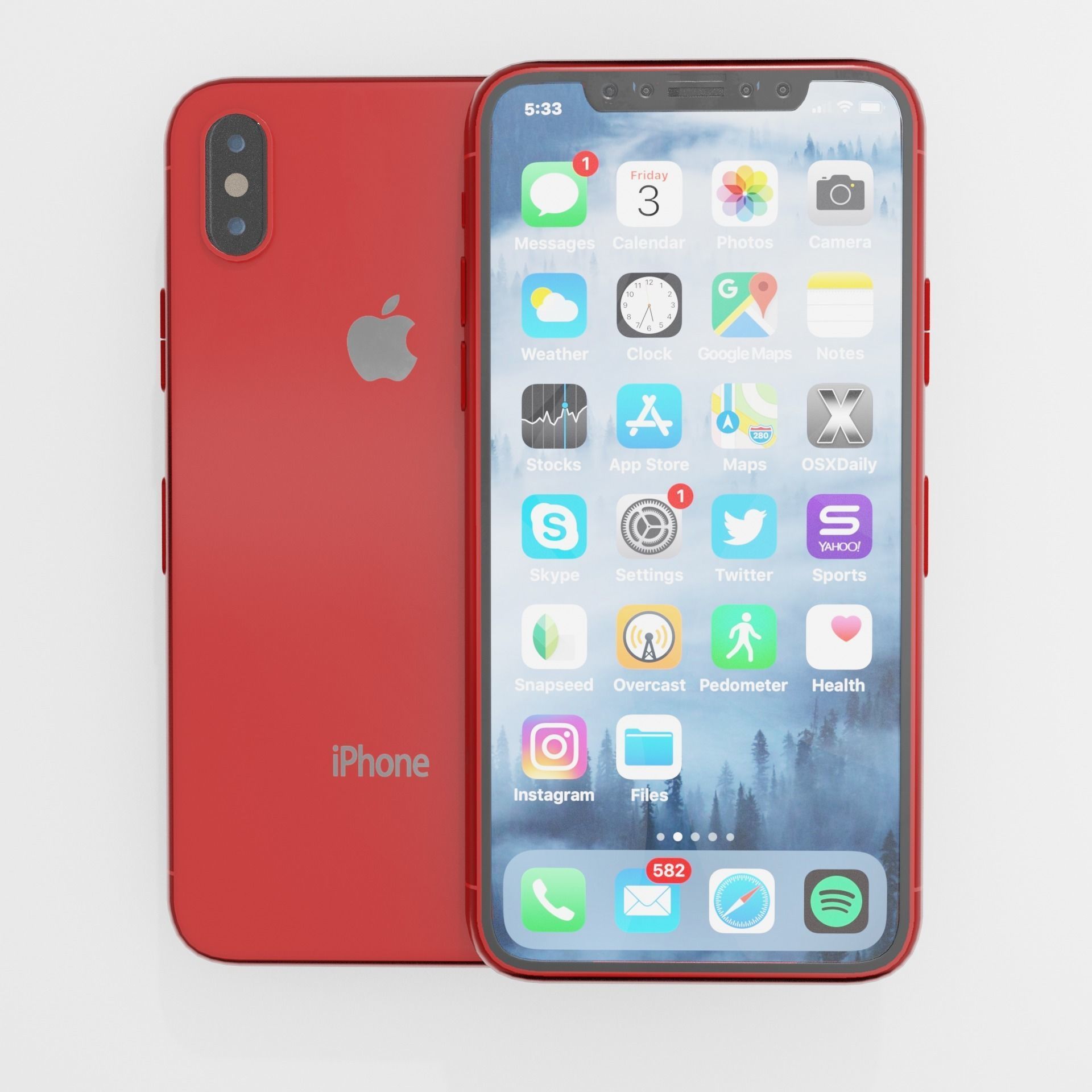 Iphone X by Fahim Muntasir Free 3D model_6