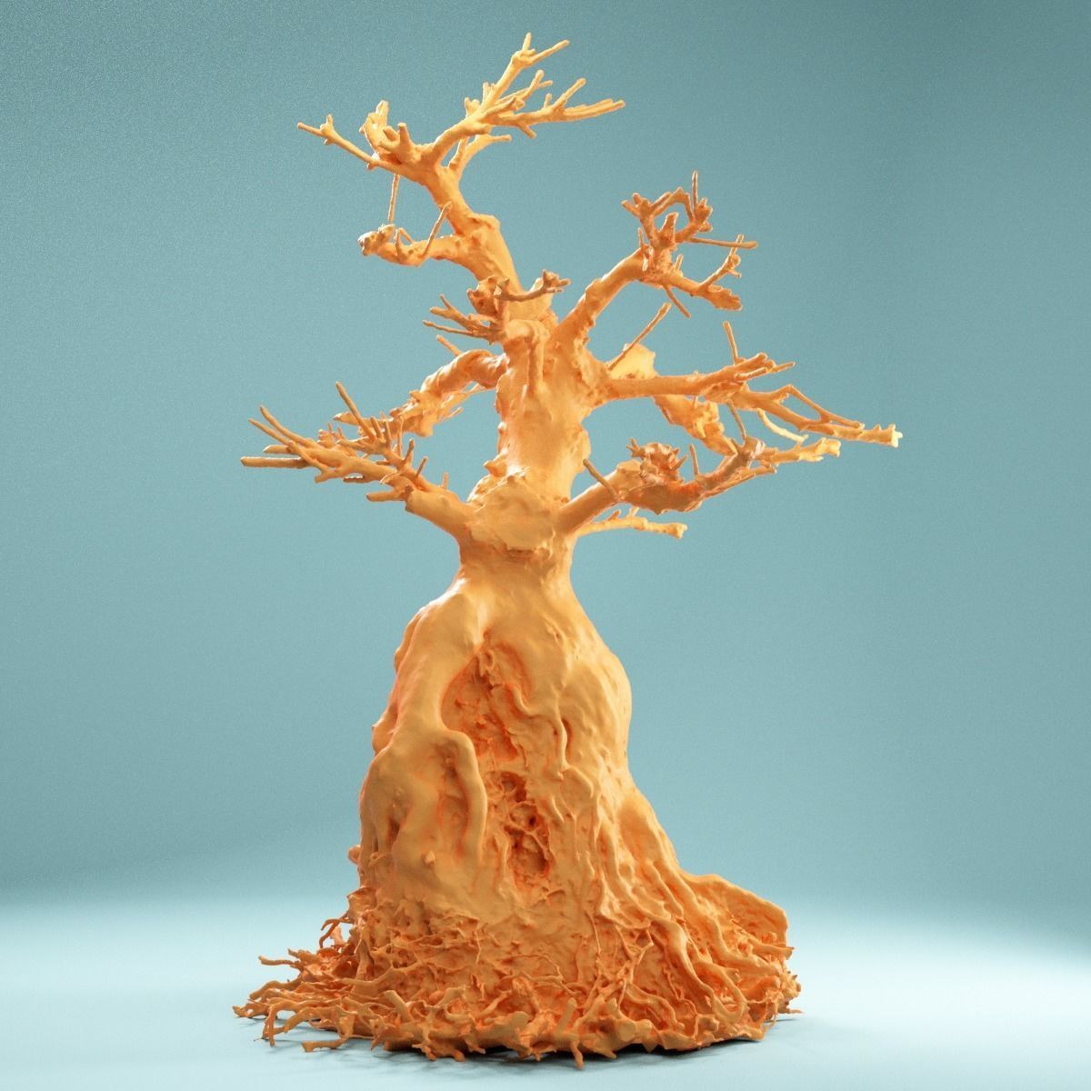 RAW SCAN Dead Bonsai Tree High Poly 07 3D model_1