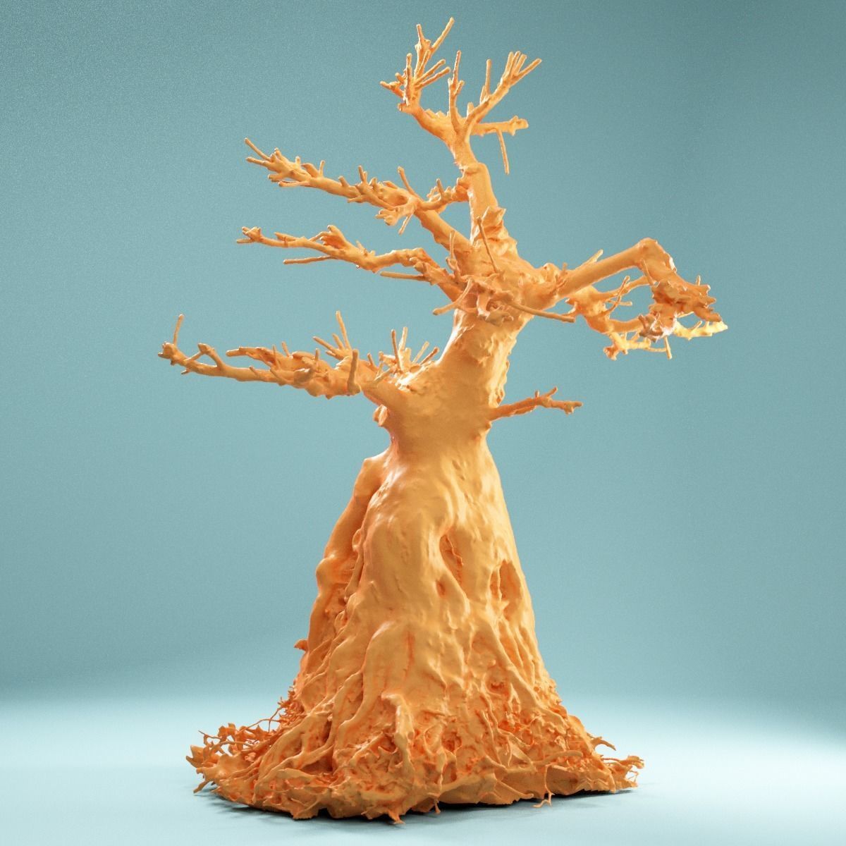 RAW SCAN Dead Bonsai Tree High Poly 07 3D model_10