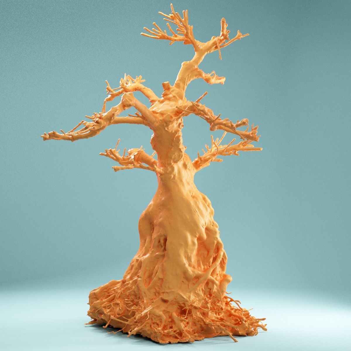 RAW SCAN Dead Bonsai Tree High Poly 07 3D model_7