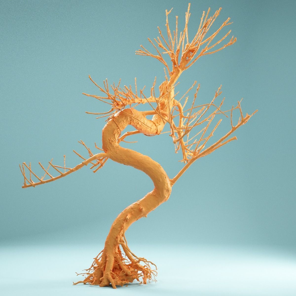 RAW SCAN Dead Bonsai Tree High Poly 08 3D model_1