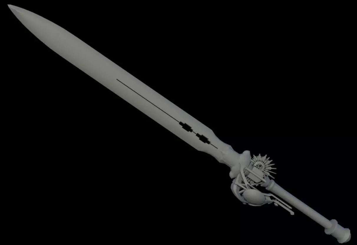 Final Fantasy XV FFXV enhancer sword 3D print model_0
