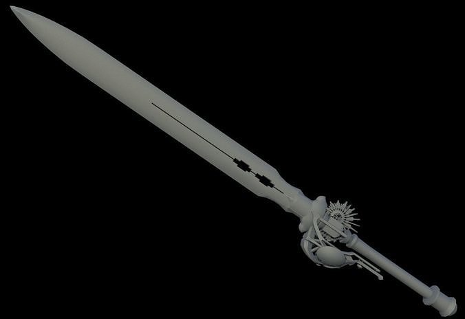 Final Fantasy XV FFXV enhancer sword 3D print model