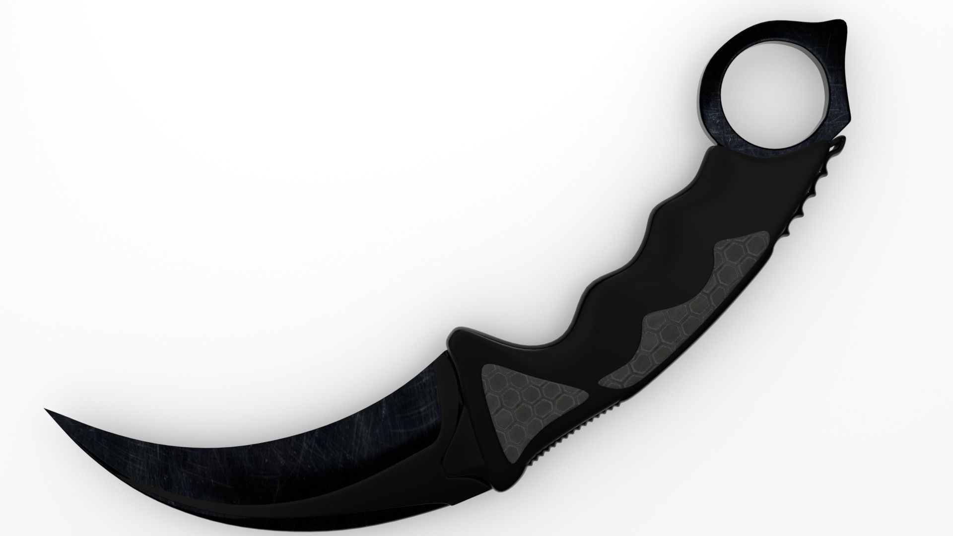 Karambit knife Free 3D model_3