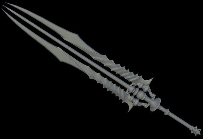 Final Fantasy XV FFXV thunderbolt greatsword 3D print model
