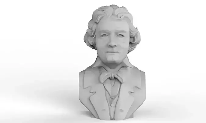 Ludwig van Beethoven Bust 3D print model