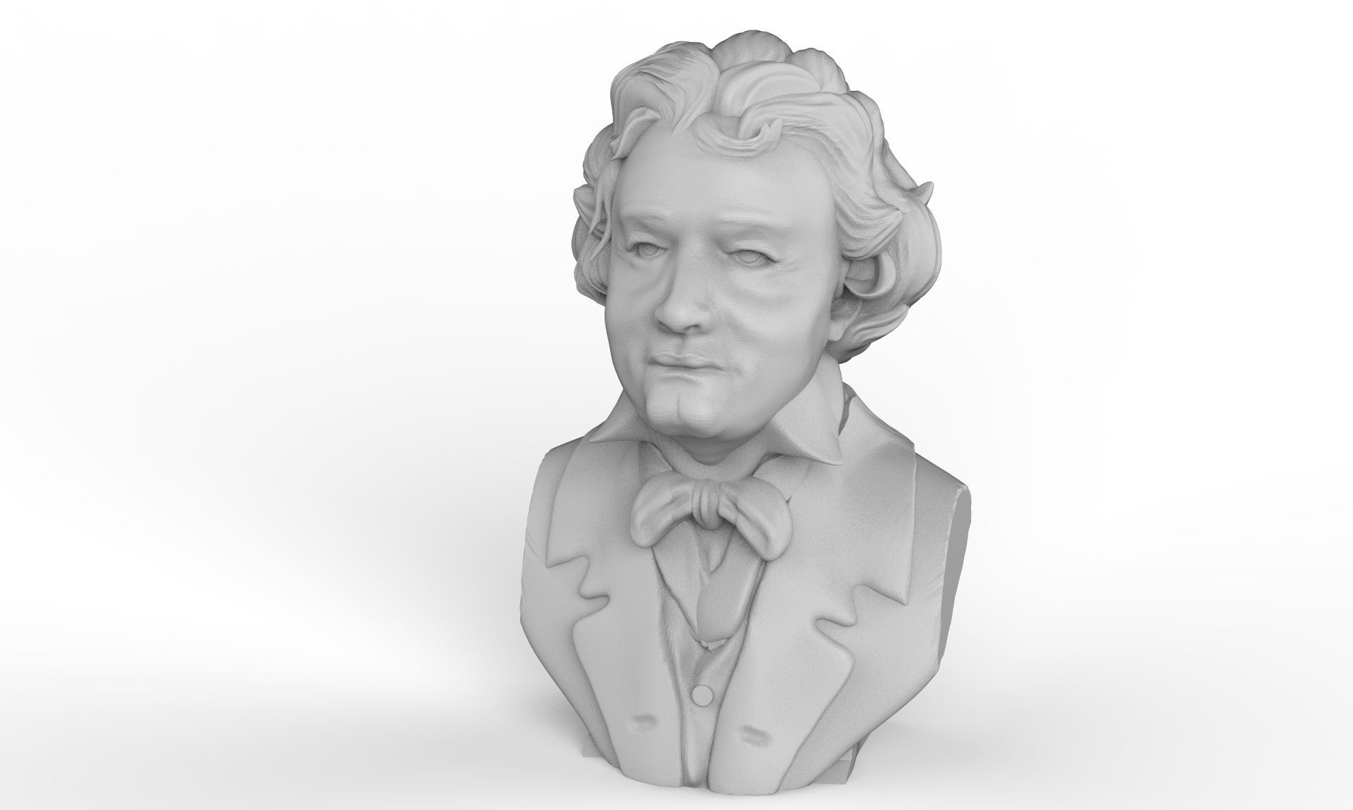 Ludwig van Beethoven Bust 3D print model_3