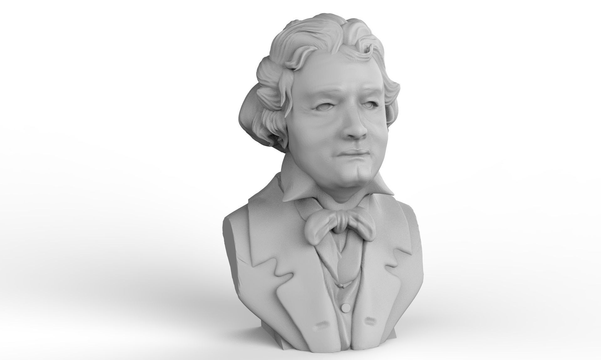 Ludwig van Beethoven Bust 3D print model_2