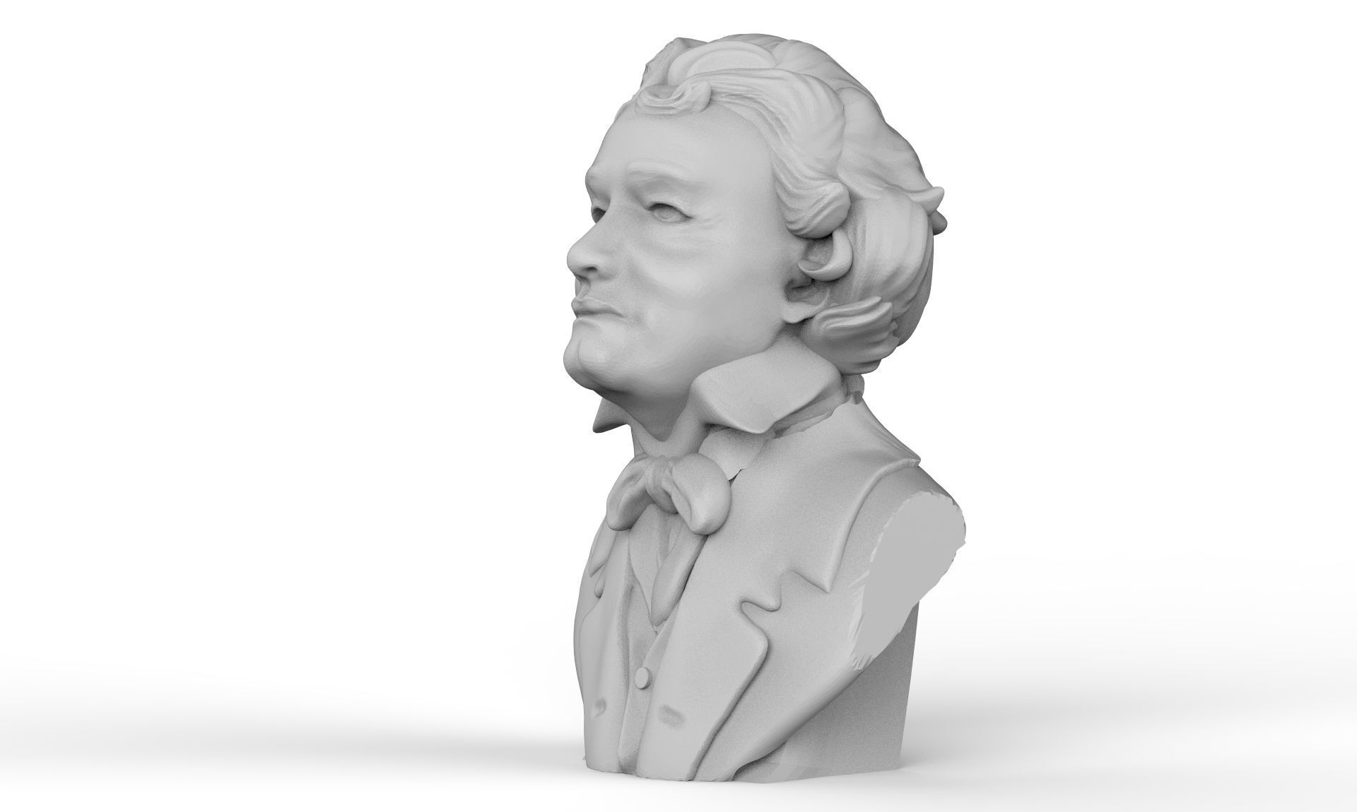 Ludwig van Beethoven Bust 3D print model_4