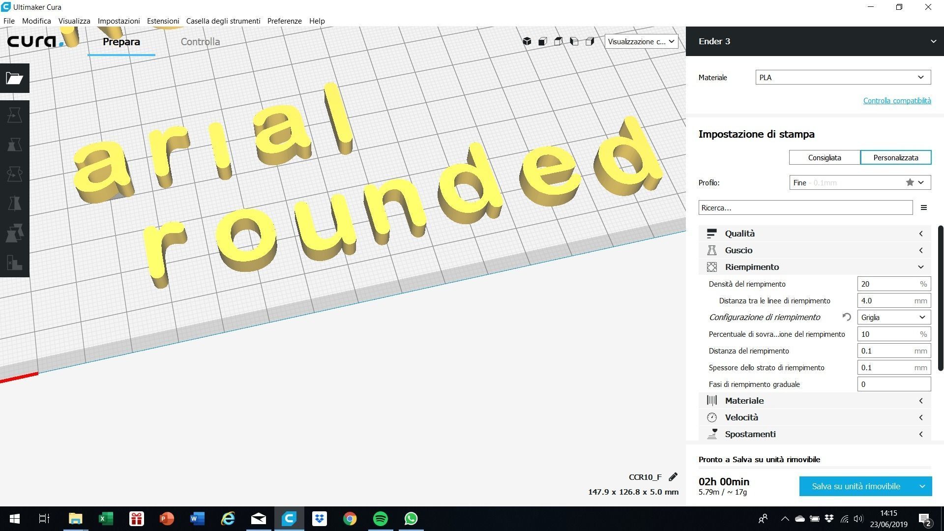ARIAL ROUNDED font uppercase and lowercase 3D letters STL file 3D print model_5